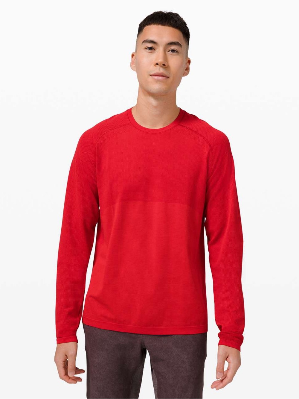 Lululemon Men’s Metal Vent Tech Long Sleeve 
Red